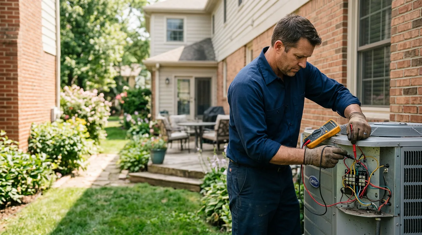 HVAC technician working near Glasgow, DE